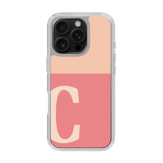 Slim Protection Case［ オリジナル - initial two tone - C pink ］