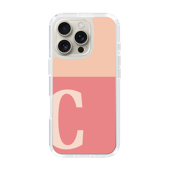 Slim Protection Case［ オリジナル - initial two tone - C pink ］