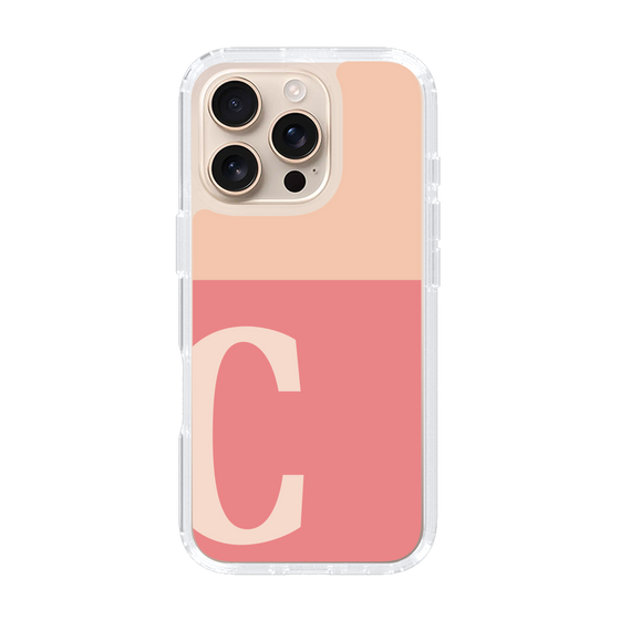 Slim Protection Case［ オリジナル - initial two tone - C pink ］
