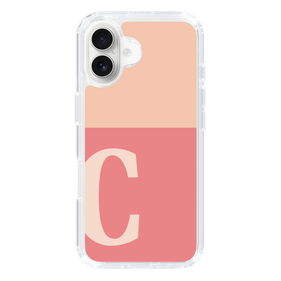 Slim Protection Case［ オリジナル - initial two tone - C pink ］