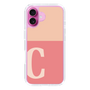 Slim Protection Case［ オリジナル - initial two tone - C pink ］