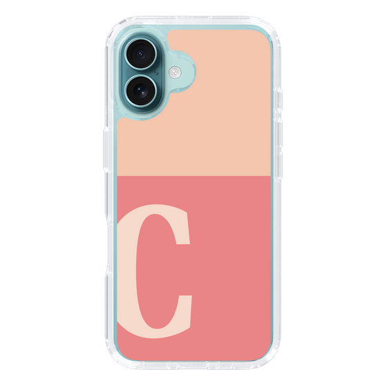 Slim Protection Case［ オリジナル - initial two tone - C pink ］