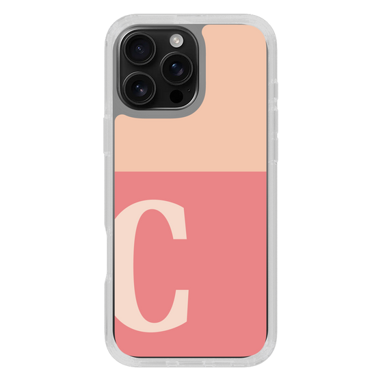 Slim Protection Case［ オリジナル - initial two tone - C pink ］