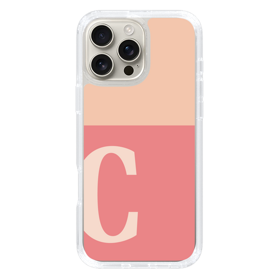Slim Protection Case［ オリジナル - initial two tone - C pink ］
