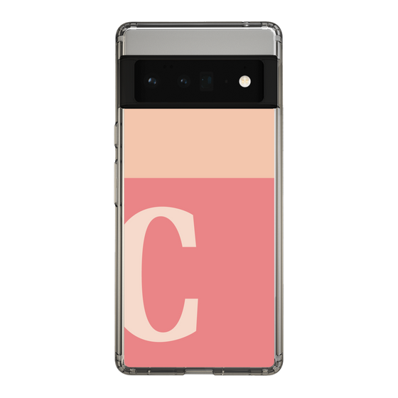 Slim Protection Case［ Original - initial two tone - C pink ］