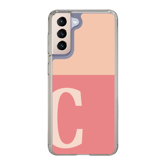 Slim Protection Case［ Original - initial two tone - C pink ］