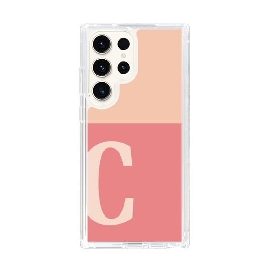 Slim Protection Case［ Original - initial two tone - C pink ］