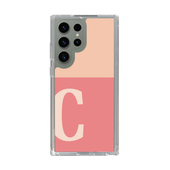 Slim Protection Case［ Original - initial two tone - C pink ］