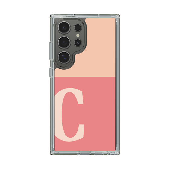 Slim Protection Case［ Original - initial two tone - C pink ］