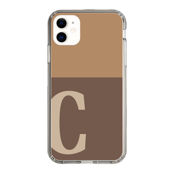 Slim Protection Case［ Original - initial two tone - C brown ］