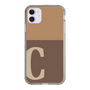 Slim Protection Case［ Original - initial two tone - C brown ］
