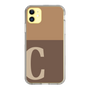 Slim Protection Case［ Original - initial two tone - C brown ］