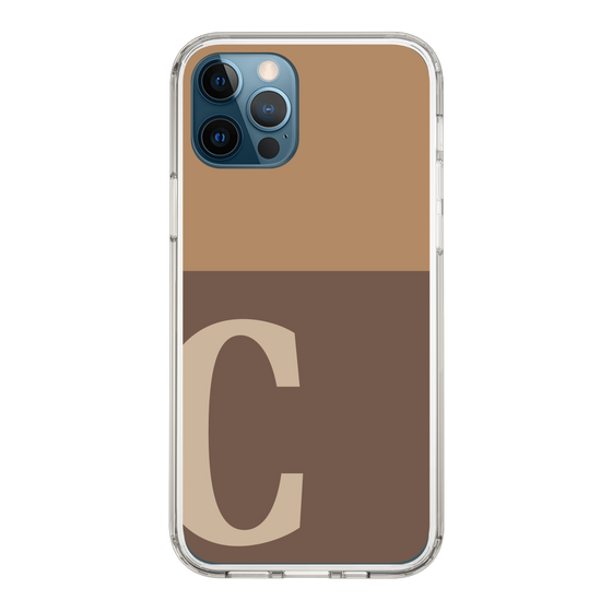Slim Protection Case［ Original - initial two tone - C brown ］