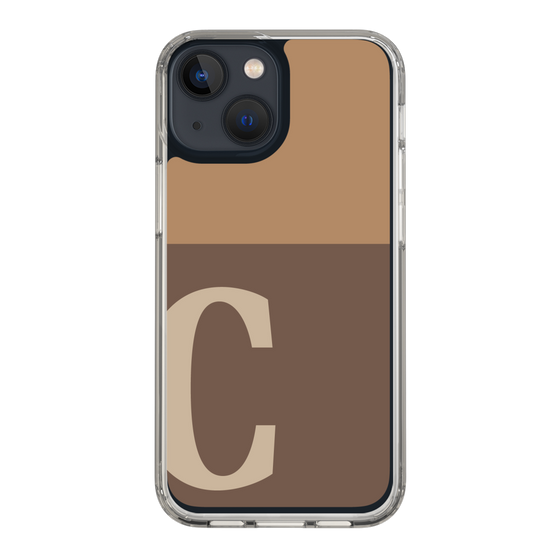 Slim Protection Case［ Original - initial two tone - C brown ］