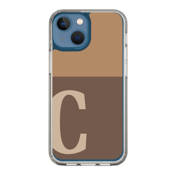 Slim Protection Case［ Original - initial two tone - C brown ］