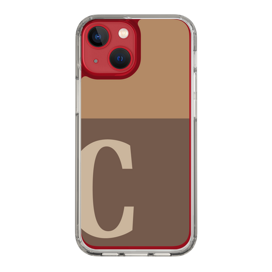 Slim Protection Case［ Original - initial two tone - C brown ］