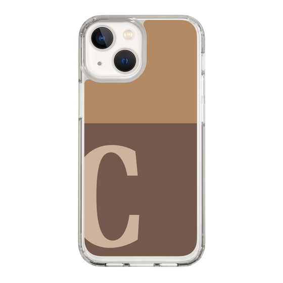 Slim Protection Case［ Original - initial two tone - C brown ］