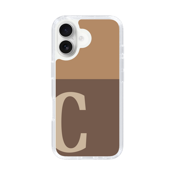 Slim Protection Case［ オリジナル - initial two tone - C brown ］