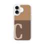 Slim Protection Case［ オリジナル - initial two tone - C brown ］
