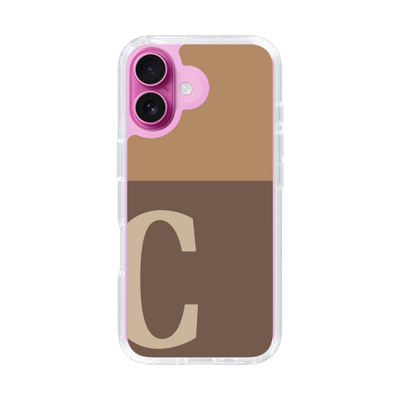 Slim Protection Case［ オリジナル - initial two tone - C brown ］