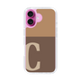 Slim Protection Case［ オリジナル - initial two tone - C brown ］