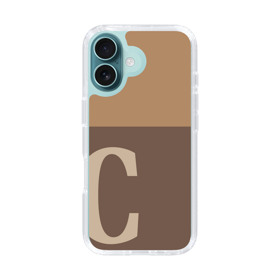 Slim Protection Case［ オリジナル - initial two tone - C brown ］