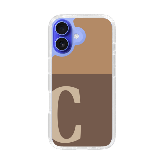 Slim Protection Case［ オリジナル - initial two tone - C brown ］
