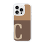 Slim Protection Case［ オリジナル - initial two tone - C brown ］