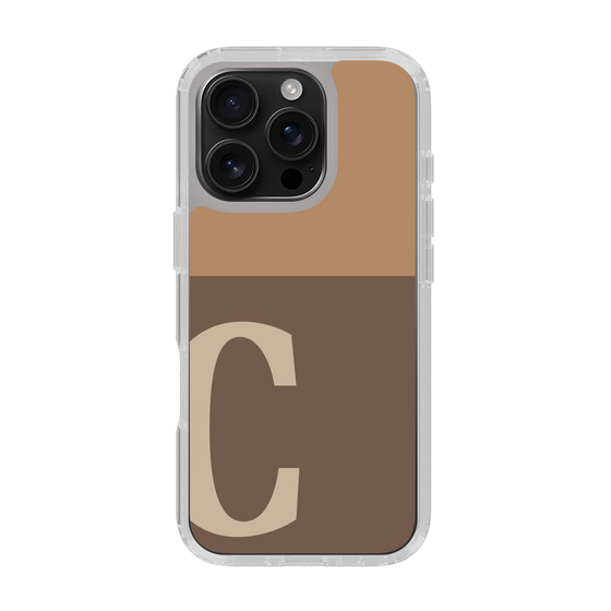 Slim Protection Case［ オリジナル - initial two tone - C brown ］
