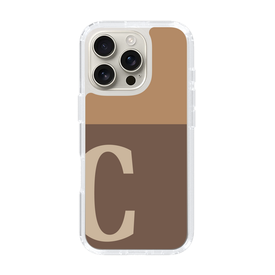 Slim Protection Case［ オリジナル - initial two tone - C brown ］
