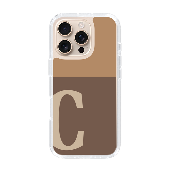 Slim Protection Case［ オリジナル - initial two tone - C brown ］