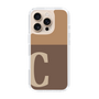 Slim Protection Case［ オリジナル - initial two tone - C brown ］