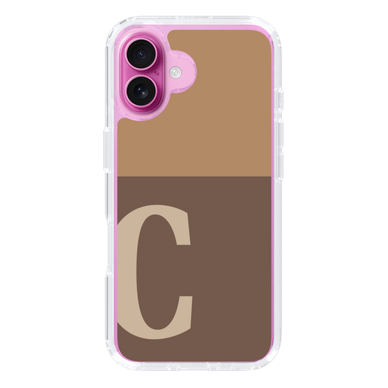 Slim Protection Case［ オリジナル - initial two tone - C brown ］