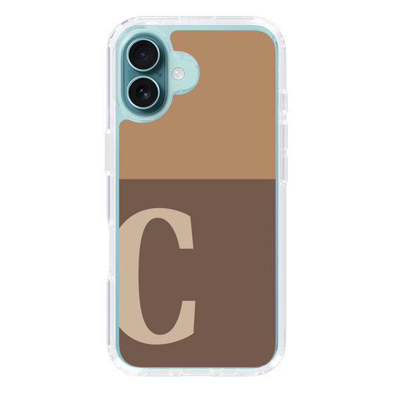 Slim Protection Case［ オリジナル - initial two tone - C brown ］