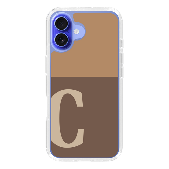 Slim Protection Case［ オリジナル - initial two tone - C brown ］