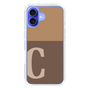 Slim Protection Case［ オリジナル - initial two tone - C brown ］