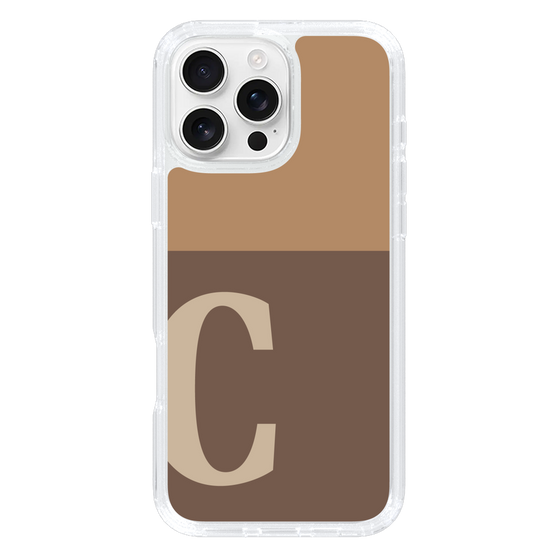 Slim Protection Case［ オリジナル - initial two tone - C brown ］