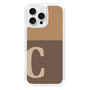 Slim Protection Case［ オリジナル - initial two tone - C brown ］