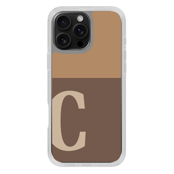 Slim Protection Case［ オリジナル - initial two tone - C brown ］
