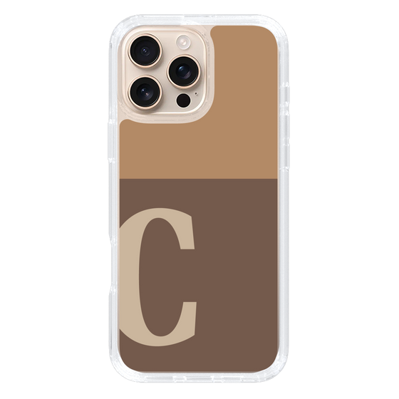 Slim Protection Case［ オリジナル - initial two tone - C brown ］