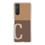Slim Protection Case［ Original - initial two tone - C brown ］