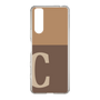 Slim Protection Case［ Original - initial two tone - C brown ］
