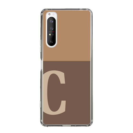 Slim Protection Case［ Original - initial two tone - C brown ］