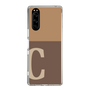 Slim Protection Case［ Original - initial two tone - C brown ］