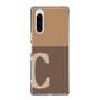 Slim Protection Case［ Original - initial two tone - C brown ］