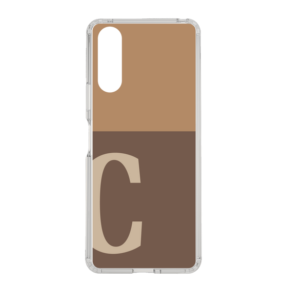 Slim Protection Case［ Original - initial two tone - C brown ］
