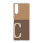 Slim Protection Case［ Original - initial two tone - C brown ］