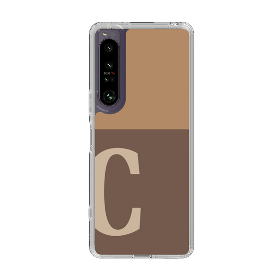 Slim Protection Case［ Original - initial two tone - C brown ］
