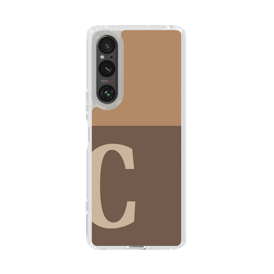 Slim Protection Case［ Original - initial two tone - C brown ］