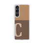 Slim Protection Case［ Original - initial two tone - C brown ］